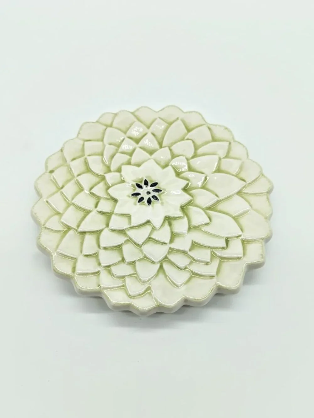 Boxed Set of 4 Flora Rosa Ceramic Mini Plates NIB